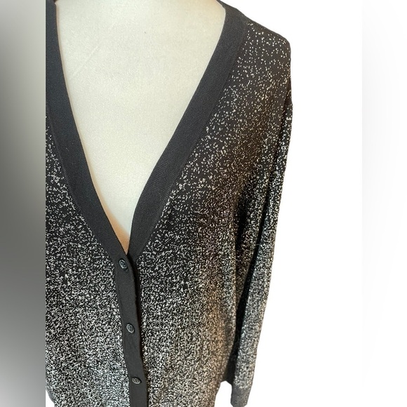 SOMA lurex Duster Black Omnre, extra Large, NWT sparkle and shine - Picture 8 of 16